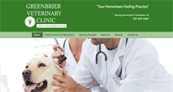 Desktop Screenshot of greenbrierveterinaryclinic.com
